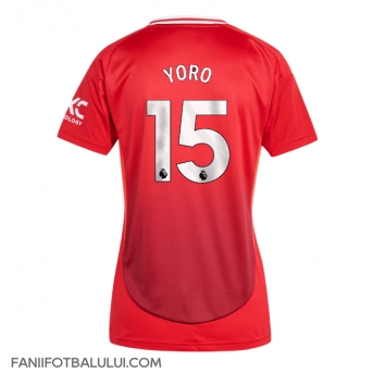 Manchester United Leny Yoro #15 Tricou Fotbal Replică 2024-25 Femei Acasa